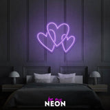 "Herzen" Leuchtmotiv aus LED Neon