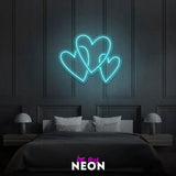 "Herzen" Leuchtmotiv aus LED Neon