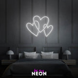 "Herzen" Leuchtmotiv aus LED Neon