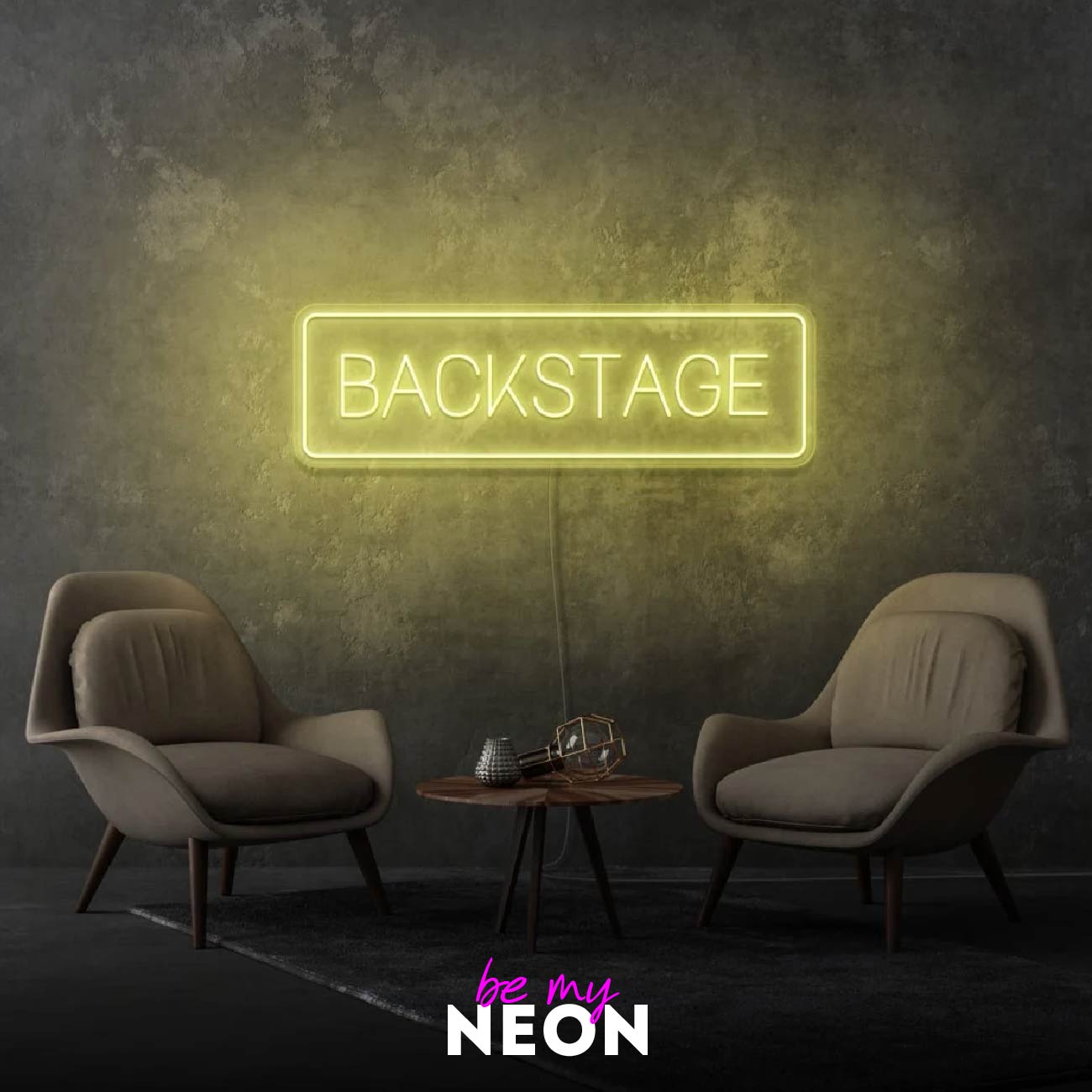 "Backstage"  LED Neonschild