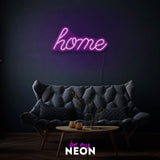 "home" Leuchtmotiv aus LED Neon