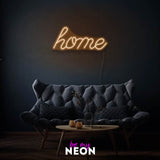 "home" Leuchtmotiv aus LED Neon