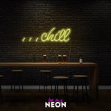 "Chill 2" LED Neonschild