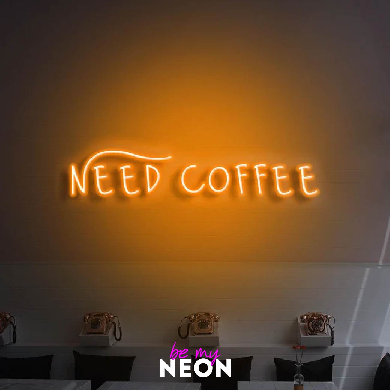 "Need Coffee" LED Neonschild