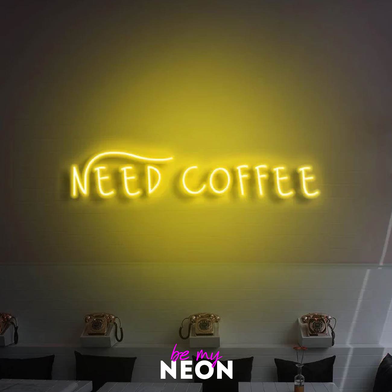 "Need Coffee" LED Neonschild