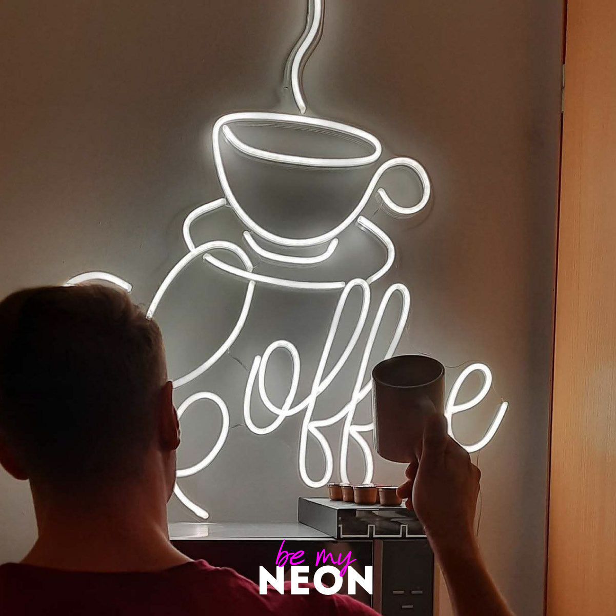 "Coffee Kaffee" LED Neonschild